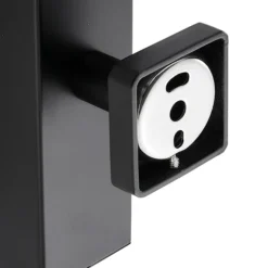 Arezzo Matt Black Square Wall Mounted Soap Dispenser
