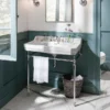 Burlington Edwardian 80cm Basin And Chrome Wash Stand -Shower Essence b183tht50c d2n
