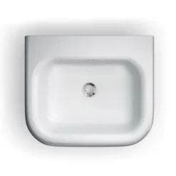 Clearwater - Small Traditional Roll Top Basin With Stainless Steel Stand - W550 X D470mm -Shower Essence b7eb7esd1
