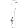 Burlington Avon Black Exposed Shower Valve, Rigid Riser & Kit With 9" Head -Shower Essence baf3sblav17 l