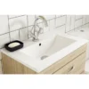 Nuie 600mm Minimalist Ceramic Inset Basin 1 Nuie 600mm Minimalist Ceramic Inset Basin -Shower Essence bas010 detail1