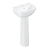 Grohe Bau 450mm 1TH Basin + Full Pedestal -Shower Essence baufp450 l1