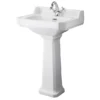 Bayswater Fitzroy Traditional 1TH Basin & Full Pedestal -Shower Essence bayc005 l 1