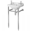 Bayswater Fitzroy 515mm 2TH Cloakroom Basin & Chrome Wash Stand -Shower Essence bayc010baya101 ln