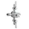 Bayswater White Triple Exposed Thermostatic Shower Valve