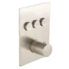 BagnoDesign M-Line Diffusion Brushed Nickel 3 Outlet Thermostatic Shower Valve