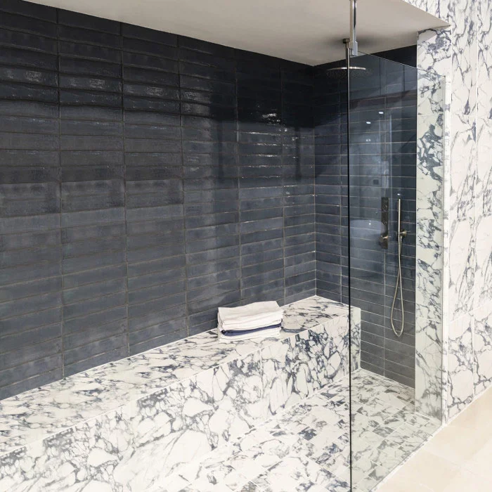 BagnoDesign Toko Brushed Nickel Round Vertical 2 Outlet Thermostatic Shower Valve 3 BagnoDesign Toko Brushed Nickel Round Vertical 2 Outlet Thermostatic Shower Valve