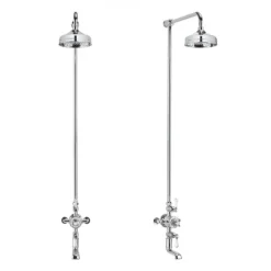 Crosswater - Belgravia Thermostatic Shower Valve With Fixed Head & Bath Spout -Shower Essence bel bsm d1