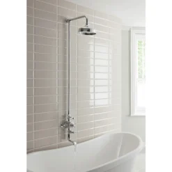 Crosswater - Belgravia Thermostatic Shower Valve With Fixed Head & Bath Spout -Shower Essence bel bsm d2