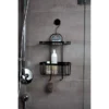 Black 2-Tier Hanging Shower Caddy -Shower Essence blkcad d3