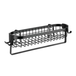 Black Wire Shower Caddy Shelf -Shower Essence blkscs d1