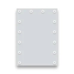 Arezzo Bulb 500 X 700mm LED Illuminated Mirror With Motion Sensor + Anti-Fog -Shower Essence bm001 d1