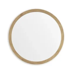 EcoDelux 600mm Bamboo Frame Round Mirror -Shower Essence bmb60mir d1
