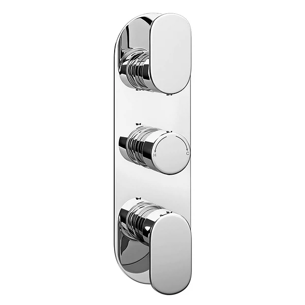 Bosa Modern Triple Concealed Thermostatic Shower Valve 4 Bosa Modern Triple Concealed Thermostatic Shower Valve - Image 2