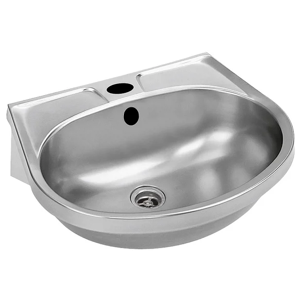 Franke BS205-M Stainless Steel Washbasin With Overflow, Single Tap Hole And Plug & Chain 3 Franke BS205-M Stainless Steel Washbasin With Overflow, Single Tap Hole And Plug & Chain
