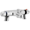 Coral Modern Thermostatic Bath Shower Mixer - Bottom Outlet -Shower Essence btmv01 d2