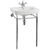 Burlington Contemporary Medium Basin & Chrome Wash Stand -Shower Essence burlingtoncontemporarymediumbasinandchromewashstandl