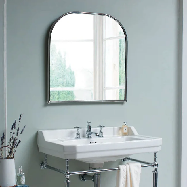 Burlington Curved Mirror With Chrome Frame - 700x700mm 3 Burlington Curved Mirror With Chrome Frame - 700x700mm