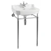 Burlington Edwardian Medium Basin & Chrome Wash Stand 2 Burlington Edwardian Medium Basin & Chrome Wash Stand -Shower Essence burlingtonedwardianmedium56cmbasinandchromewashstandl