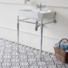Burlington Victorian Large Basin & Chrome Wash Stand -Shower Essence burlingtonvictorianlargebasinandchromewashstandd1