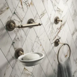 Chatsworth 1928 Antique Brass Bathroom Accessory Pack 9 Chatsworth 1928 Antique Brass Bathroom Accessory Pack -Shower Essence chtabpk l