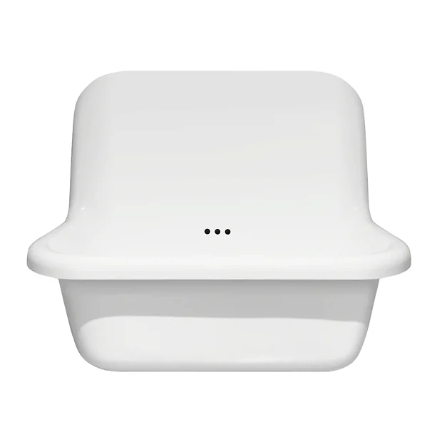 Chatsworth 600mm Roll Top Wall Hung Basin With Upstand Gloss White 3 Chatsworth 600mm Roll Top Wall Hung Basin With Upstand Gloss White