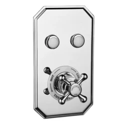 Chatsworth 1928 Traditional Push-Button Shower Pack With Slide Rail Kit + Ceiling Mounted Head -Shower Essence chtpbpk3 d2
