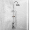 Chatsworth 1928 Traditional Exposed Valve Inc. Deluxe Arching Riser Kit, Diverter, 8" Rose + Handset -Shower Essence chtspk1 d5