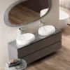 RAK Cloud 58cm Counter Top Basin - Gloss White -Shower Essence cloct6000awha d1