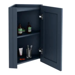 Chatsworth Corner Mirror Cabinet Blue -Shower Essence cnrmcabblu d1