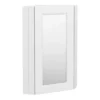 Chatsworth Corner Mirror Cabinet White -Shower Essence cnrmcabwht l