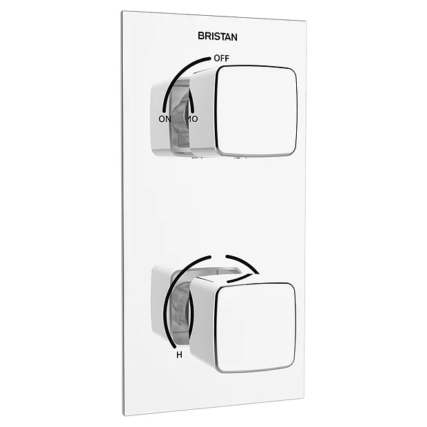 Bristan - Cobalt Thermostatic Recessed Dual Control Shower Valve 4 Bristan - Cobalt Thermostatic Recessed Dual Control Shower Valve - Image 2