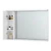 Cove White Illuminated Mirror Cabinet (1050mm Wide) 1 Cove White Illuminated Mirror Cabinet (1050mm Wide) -Shower Essence covewhiteilluminatedmirrorcabinet1050mmdetail1
