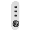 Hudson Reed Topaz Black Traditional Three Outlet Push-Button Shower Valve -Shower Essence cpb6312 l