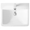 Hudson Reed Arlo 550mm 1TH Basin + Semi Pedestal -Shower Essence cpc026 detail1
