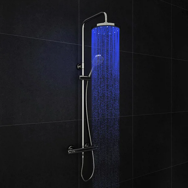 Cruze Modern LED Thermostatic Shower - Chrome 5 Cruze Modern LED Thermostatic Shower - Chrome - Image 3