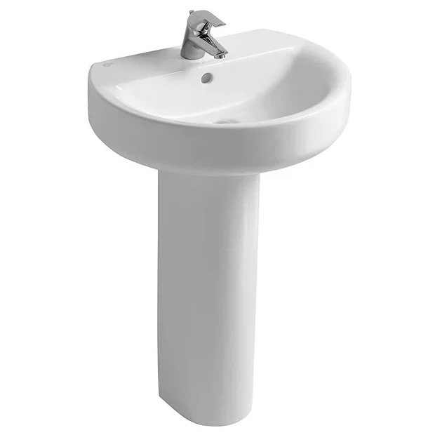 Ideal Standard Connect Sphere 1TH Basin + Pedestal 3 Ideal Standard Connect Sphere 1TH Basin + Pedestal