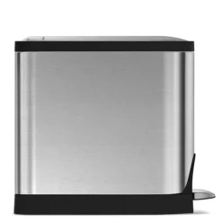 Simplehuman 10 Litre Butterfly Pedal Bin - Brushed Steel -Shower Essence cw1899 d4