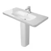 Duravit DuraStyle 1000mm 1TH Basin + Full Pedestal -Shower Essence ds1001thfp l