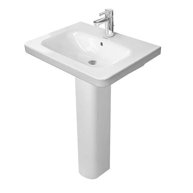 Duravit DuraStyle 650mm Washbasin + Full Pedestal 3 Duravit DuraStyle 650mm Washbasin + Full Pedestal