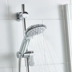 Bristan Design Utility Lever Bar Mixer With Adjustable Riser Kit & Fast Fit Wall Fixings -Shower Essence dul2shxarffc.ai1