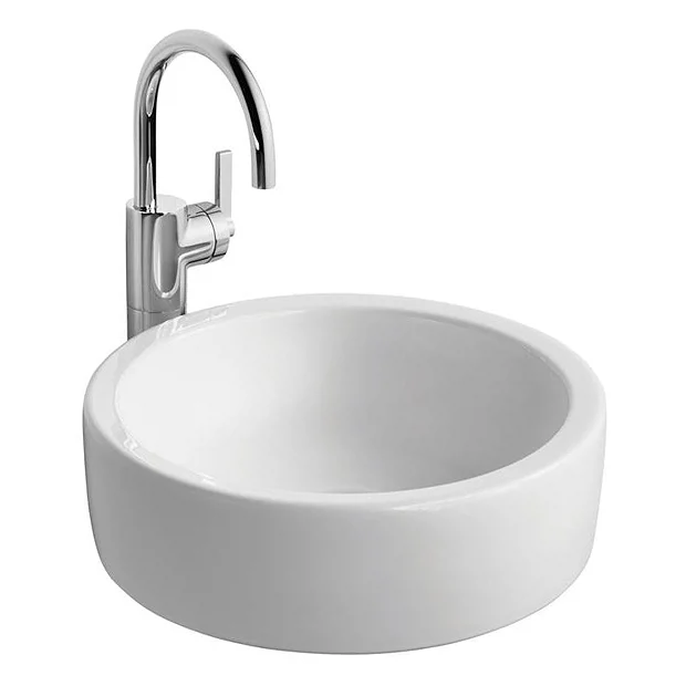 Ideal Standard White Round 40cm 0TH Vessel Basin 4 Ideal Standard White Round 40cm 0TH Vessel Basin - Image 2