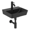 Ideal Standard Connect Air Cube Silk Black 400mm Wall Mounted / Vanity Basin -Shower Essence e0307v3.ai2