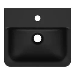Ideal Standard Connect Air Cube Silk Black 400mm Wall Mounted / Vanity Basin -Shower Essence e0307v3.ai4