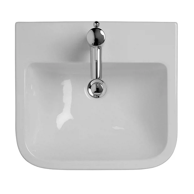 Ideal Standard Connect Cube 50cm 1TH Semi Countertop Basin 3 Ideal Standard Connect Cube 50cm 1TH Semi Countertop Basin