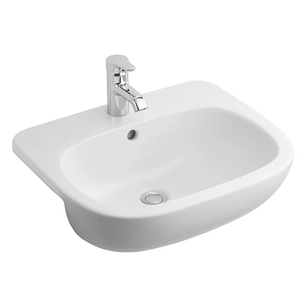 Ideal Standard Jasper Morrison 55cm 1TH Semi-Countertop Washbasin 4 Ideal Standard Jasper Morrison 55cm 1TH Semi-Countertop Washbasin - Image 2
