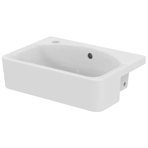 Ideal Standard Concept Space Cube 50cm 1TH Semi-Countertop Basin (Left Hand) 3 Ideal Standard Concept Space Cube 50cm 1TH Semi-Countertop Basin (Left Hand)