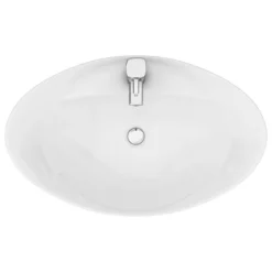 Faro Oval Counter Top Basin 1TH - 590 X 395mm 9 Faro Oval Counter Top Basin 1TH - 590 X 395mm -Shower Essence faroovalcountertopbasin detail2