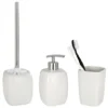 Wenko Faro Ceramic Bathroom Accessories Set - White 1 Wenko Faro Ceramic Bathroom Accessories Set - White -Shower Essence farowhtsetl