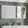 Roper Rhodes Frame 1200mm LED Illuminated Rectangular Mirror - Gloss White -Shower Essence fr120sw d1 1